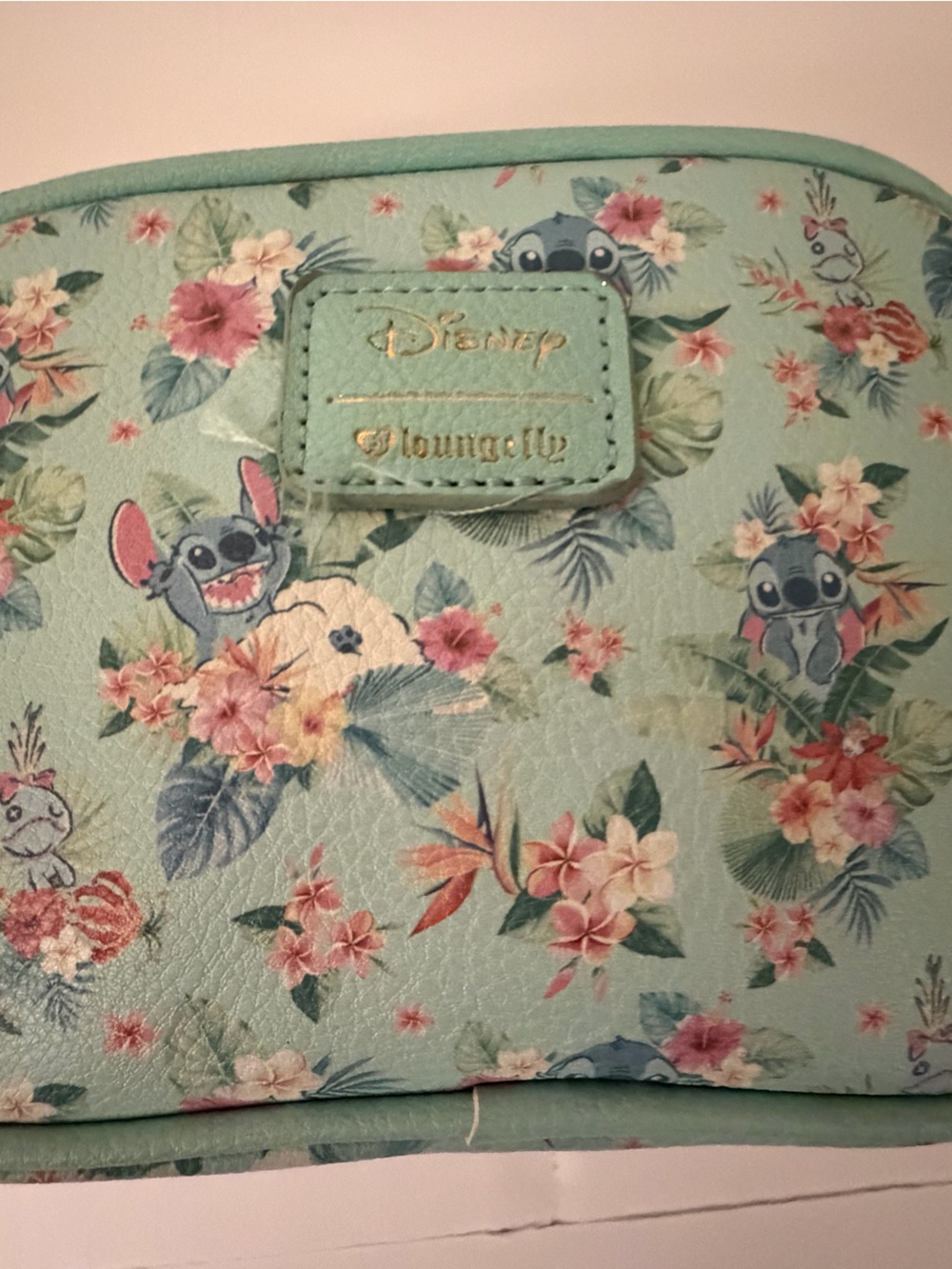 Lounge fly Disney Mint Floral Lilo & Stitch Crossbody Bag